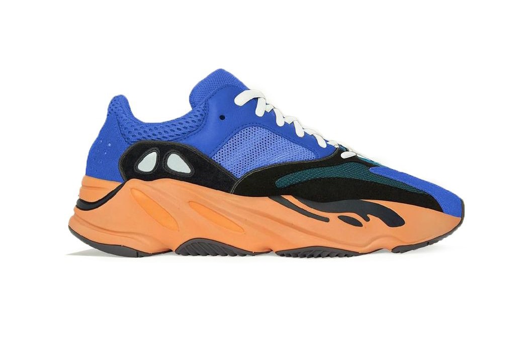 kanye west adidas yeezy boost 700 bright blue black green orange wave runner april 2021 official release date info photos price store list buying guide