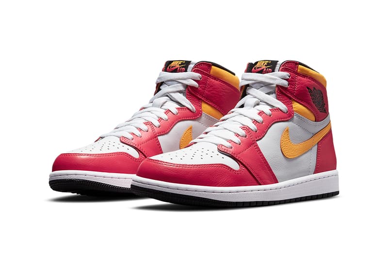 air jordan 1 retro high og light fusion red white black laser orange 555088 603 release date info store list buying guide photos price