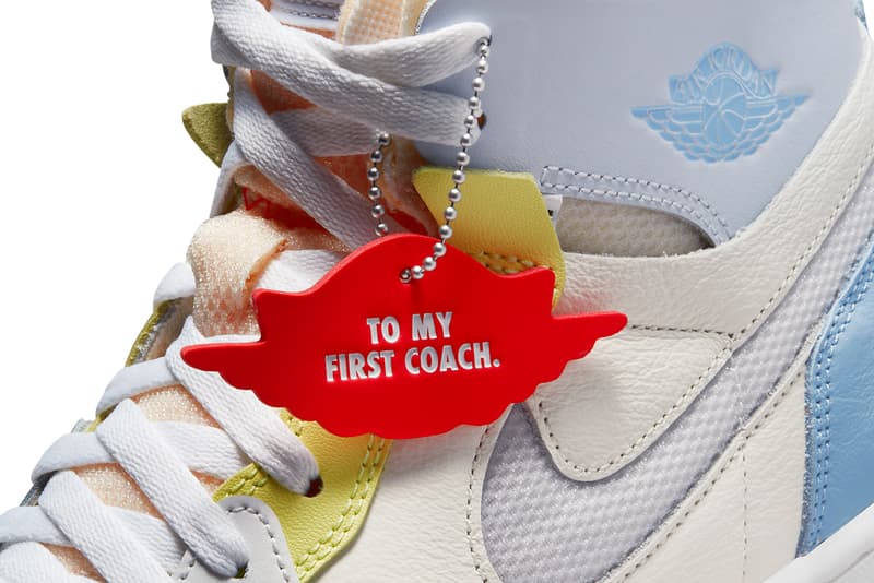 air michael jordan brand 1 high zoom cmft low to my first coach collection DJ6909 DJ6910 100 sail white citron summit blue pink yellow official release date info photos price store list buying guide