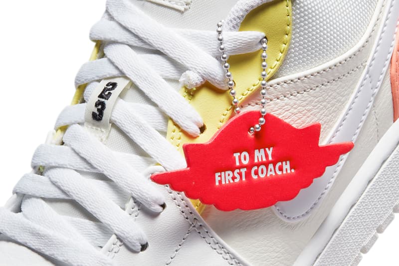 air michael jordan brand 1 high zoom cmft low to my first coach collection DJ6909 DJ6910 100 sail white citron summit blue pink yellow official release date info photos price store list buying guide