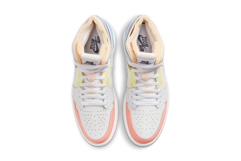 air michael jordan brand 1 high zoom cmft low to my first coach collection DJ6909 DJ6910 100 sail white citron summit blue pink yellow official release date info photos price store list buying guide
