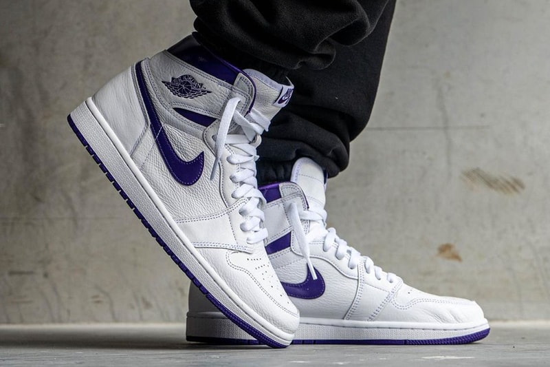 air michael jordan brand 1 white metallic purple womens CD0461 151 official release date info photos price store list buying guide