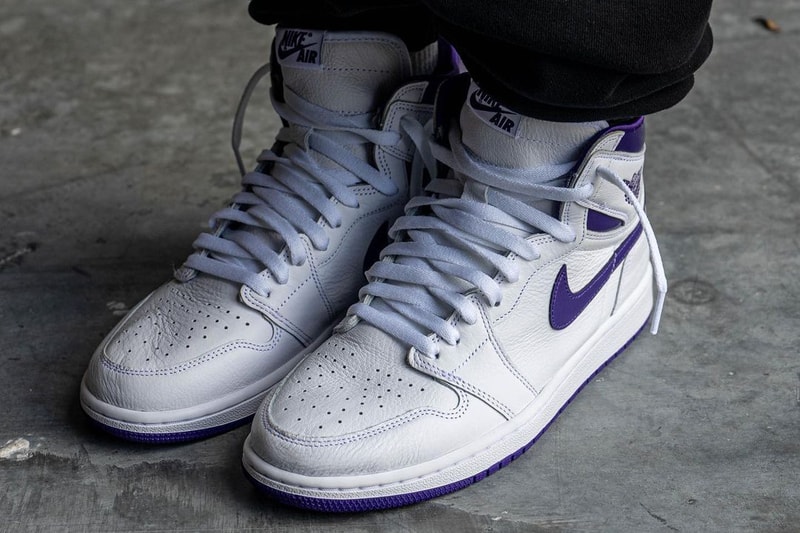 air michael jordan brand 1 white metallic purple womens CD0461 151 official release date info photos price store list buying guide