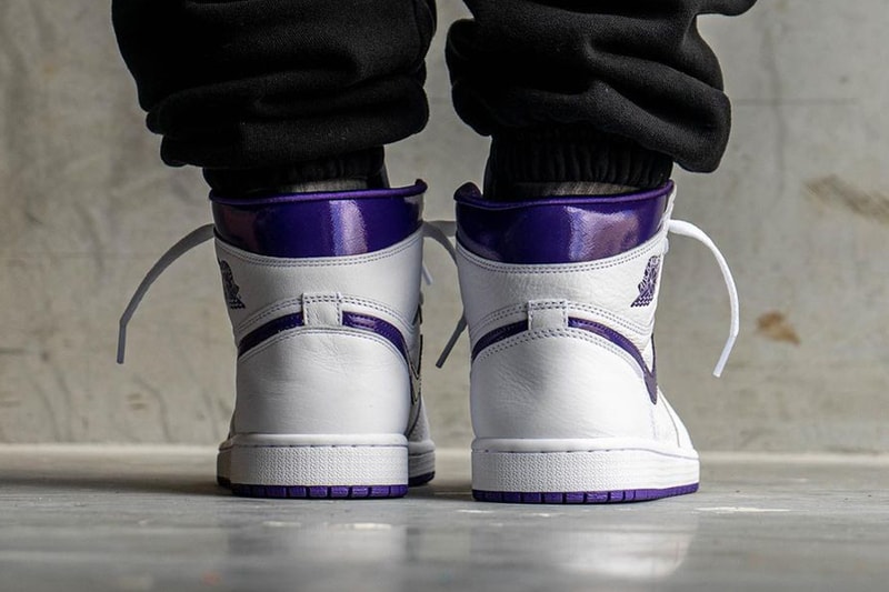 air michael jordan brand 1 white metallic purple womens CD0461 151 official release date info photos price store list buying guide