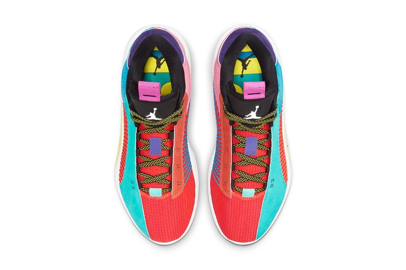 air michael jordan brand 35 low reflexology dj2831 300 blue red pink orange purple yellow black white multicolor official release date info photos price store list buying guide