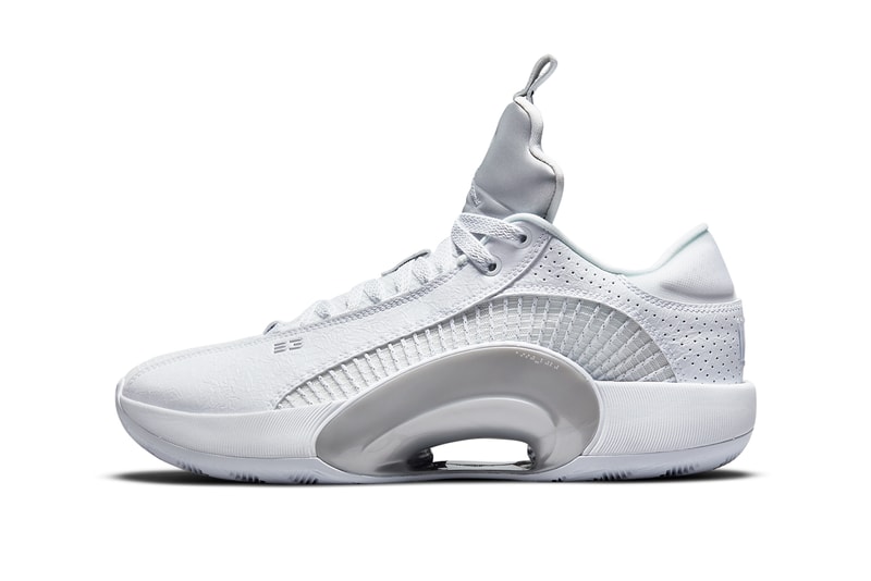 air michael jordan brand 35 low white metallic silver black CW2459 100 official release date info photos price store list buying guide