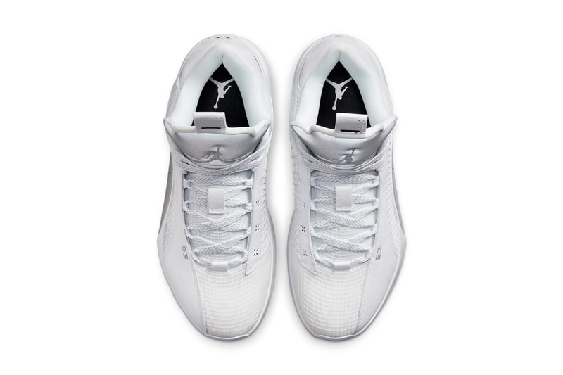 air michael jordan brand 35 low white metallic silver black CW2459 100 official release date info photos price store list buying guide