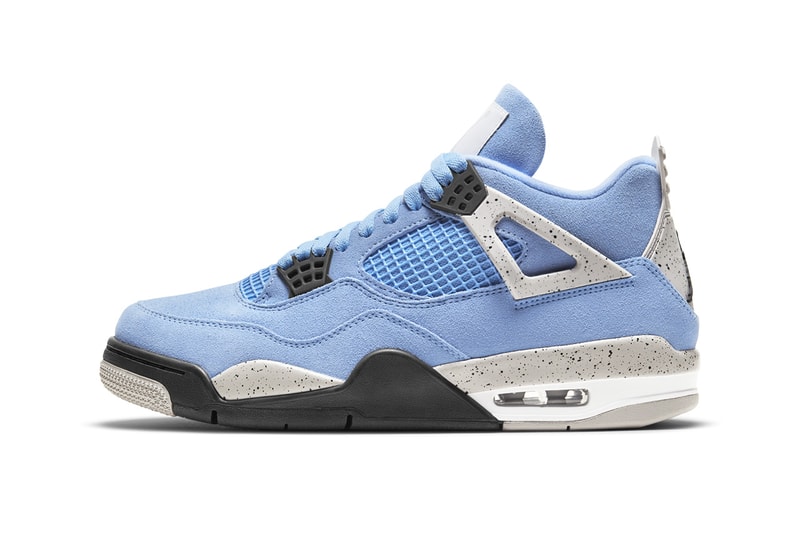 air jordan 4 university blue tech grey white black CT8527-400 release date info store list buying guide photos price 