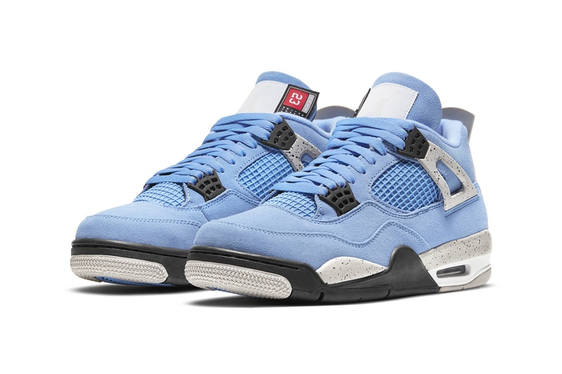air jordan 4 university blue tech grey white black CT8527-400 release date info store list buying guide photos price 