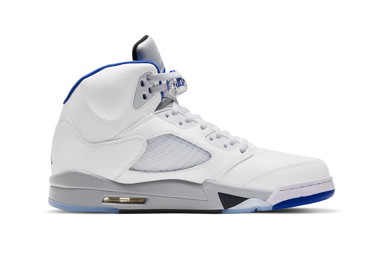 air jordan 5 white stealth blue black hyper royal  2 DD0587 140 release date store list info buying guide price photos 