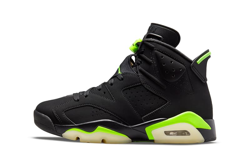 air jordan 6 electric green black CT8529 003 release date info store list buying guide price photos jumpman oregon ducks pe 