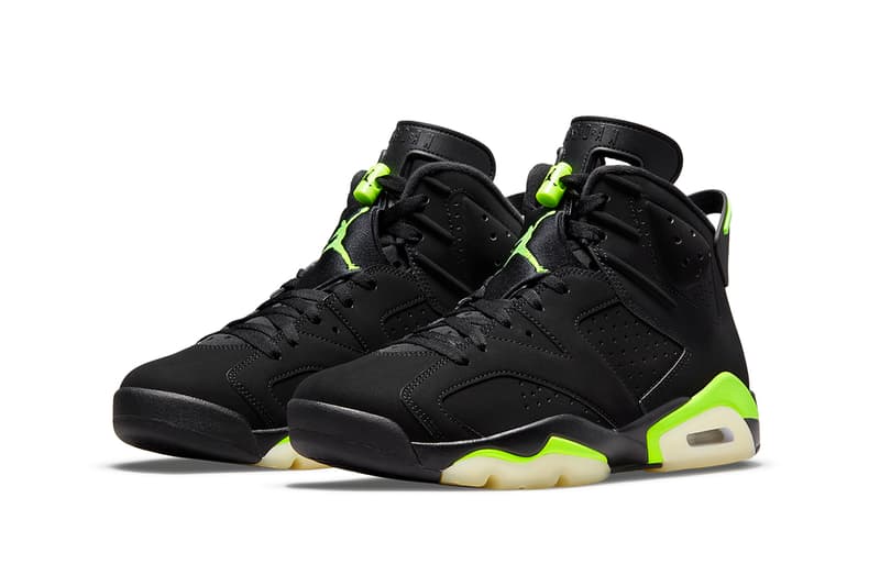 air jordan 6 electric green black CT8529 003 release date info store list buying guide price photos jumpman oregon ducks pe 