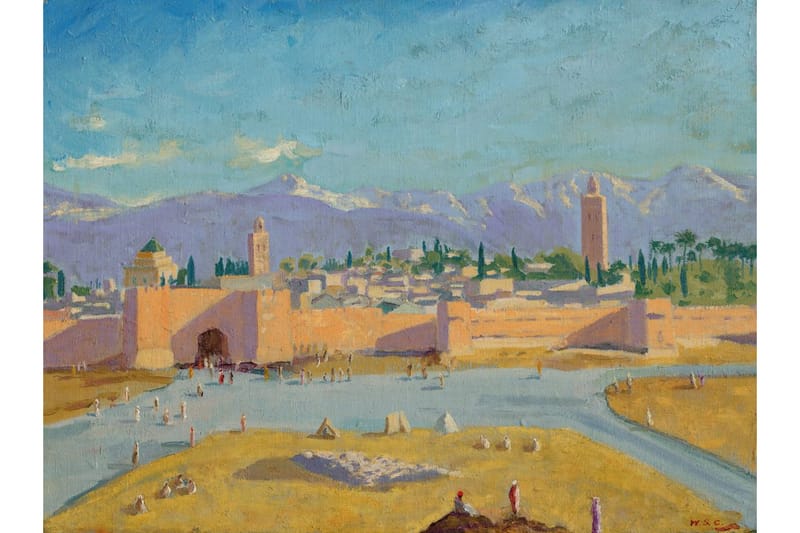 Angelina Jolie’s Winston Churchill Painting Fetches $11.6 Million USD at Auction