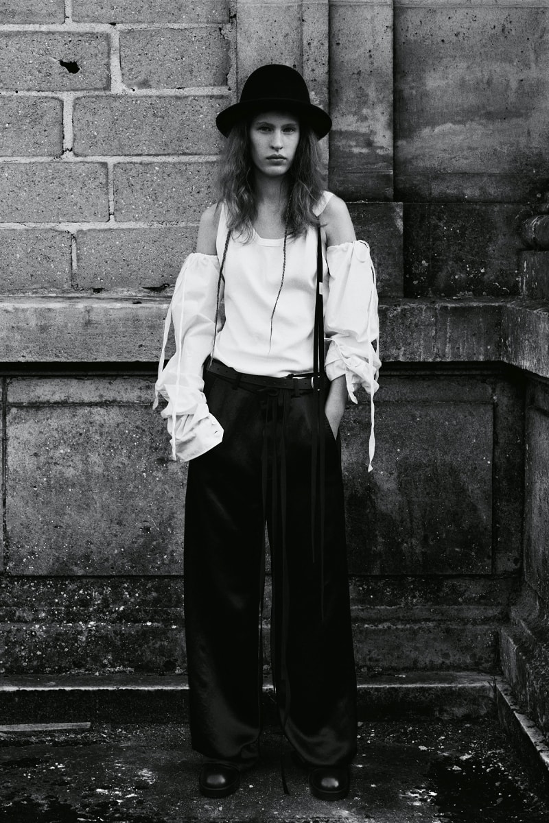 Ann Demeulemeester Fall Winter 2021 Lookbook Collection Paris Fashion Week Menswear Womenswear Androgyny Black and White Fashion