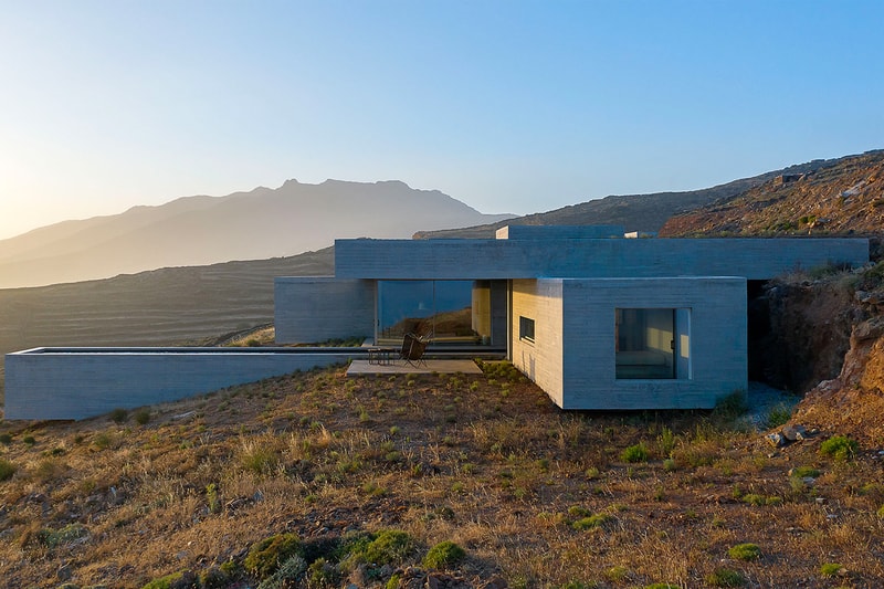 Artside Dallas Architects Unveils Latest Contemporary Hillside Greek Home "The Lap Pool House" Titos Greece Contemporary Modern Home Pool Cliffside Moutnains