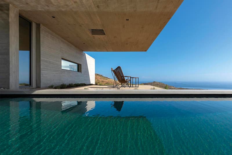 Artside Dallas Architects Unveils Latest Contemporary Hillside Greek Home "The Lap Pool House" Titos Greece Contemporary Modern Home Pool Cliffside Moutnains