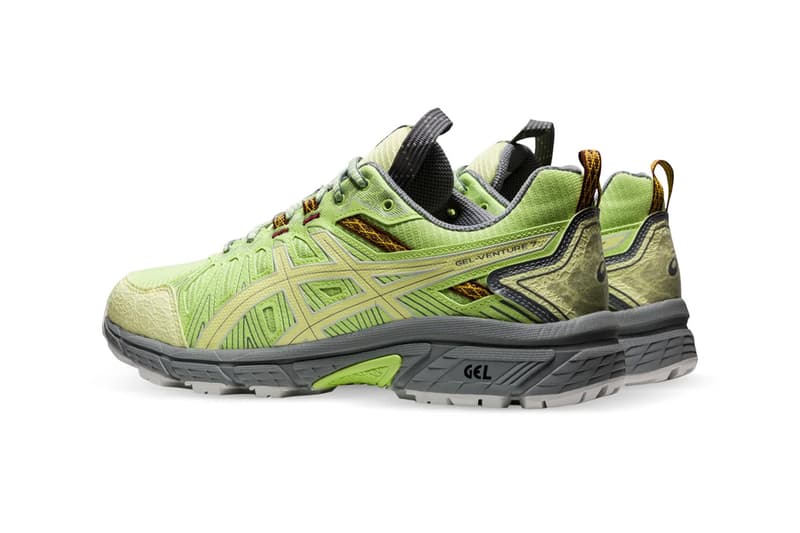 asics gel-venture 7 lime green yellow ox brown release info store list buying guide photos price 