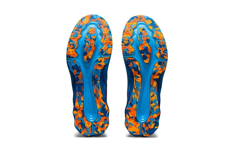 Asics novablast orange blue digital aqua running sneakers trainers when do they drop