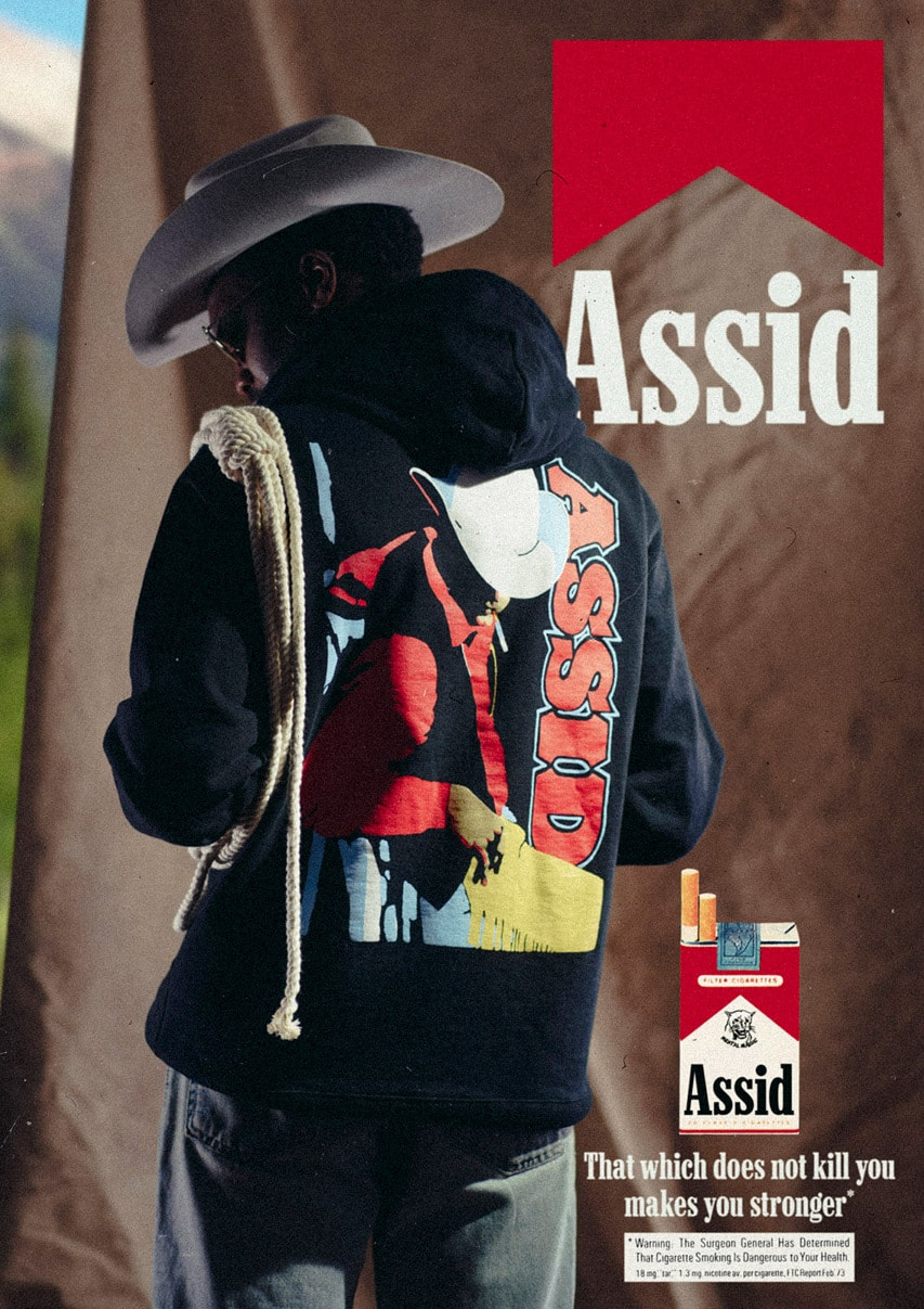 ASSID Spring Summer 2021 Lookbook menswear streetwear t shirts jackets long sleeves sweaters hoodies prints info