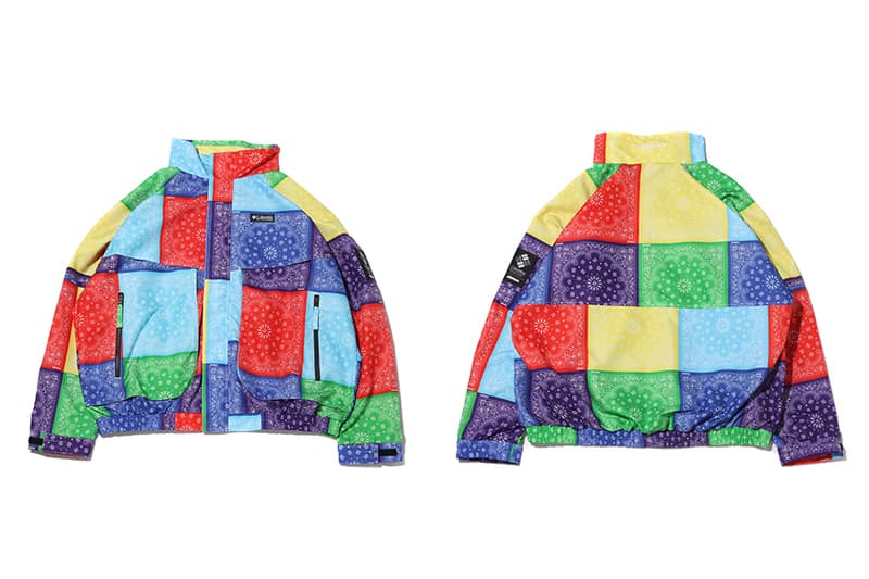 atmos columbia bandanna collection jackets shorts pants t shirts medicom toy bearbrick blue purple yellow red green black white official release date info photos price store list buying guide