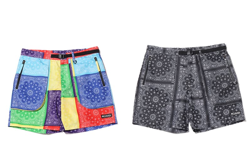 atmos columbia bandanna collection jackets shorts pants t shirts medicom toy bearbrick blue purple yellow red green black white official release date info photos price store list buying guide