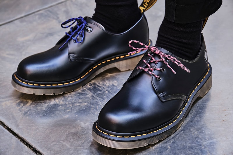 atmos dr martens doc 1461 shoe combs boot black purple pink yellow official release date info photos price store list buying guide