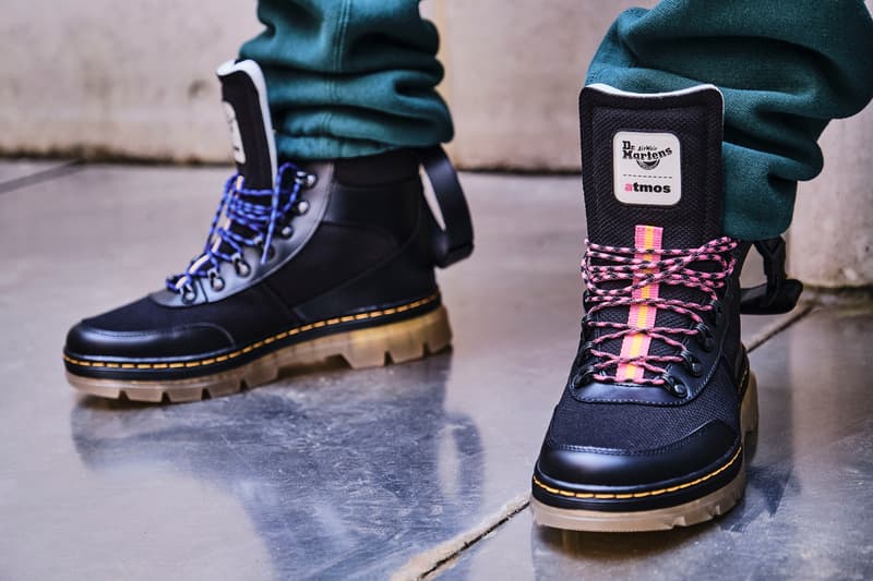 atmos dr martens doc 1461 shoe combs boot black purple pink yellow official release date info photos price store list buying guide