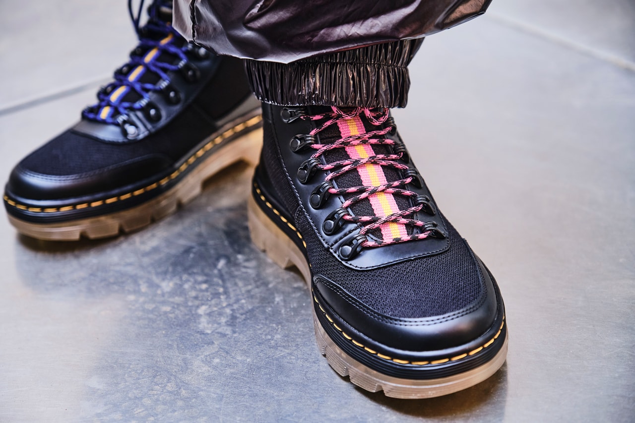atmos dr martens doc 1461 shoe combs boot black purple pink yellow official release date info photos price store list buying guide