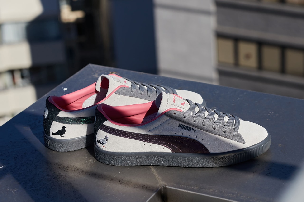 atmos jeff staple puma suede crow and pigeon tan gray red black official release date info photos price store list buying guide