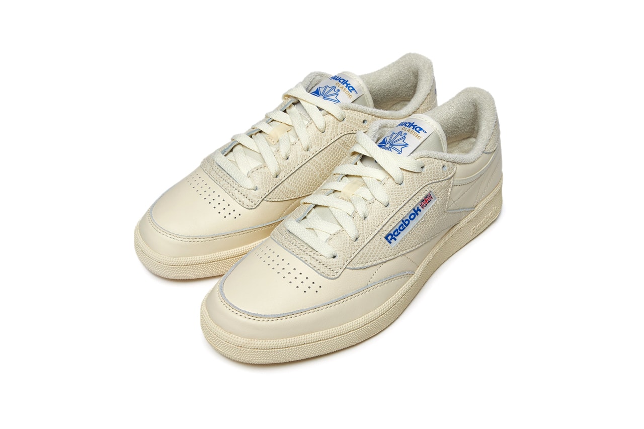 Awake NY x Reebok Club C 85 Classic Leather Angelo Baque Collaboration New York Streetwear Label Designer Release Information Sneakers Shoes Footwear Drop Date Closer First Look H03328 Spring Summer 2021 SS21 "Sandtrap"