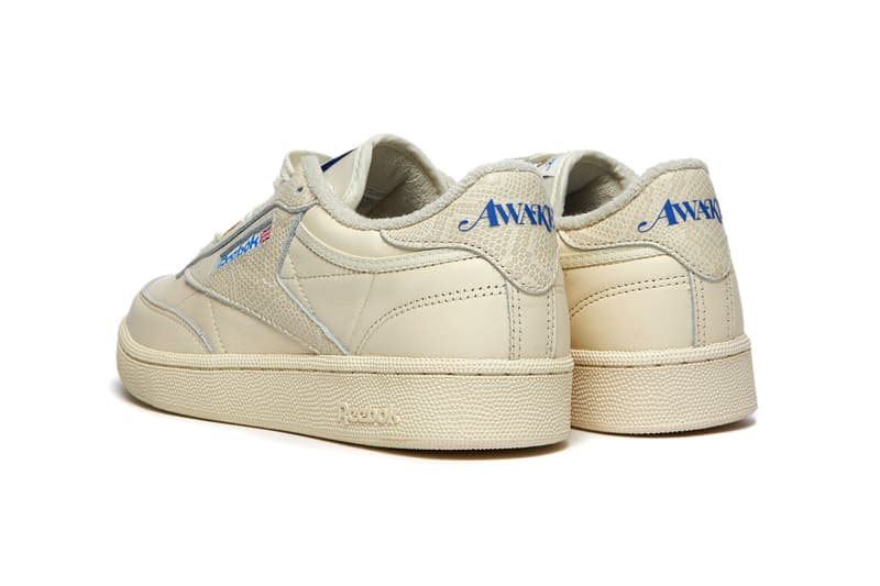 Awake NY x Reebok Club C 85 Classic Leather Angelo Baque Collaboration New York Streetwear Label Designer Release Information Sneakers Shoes Footwear Drop Date Closer First Look H03328 Spring Summer 2021 SS21 "Sandtrap"