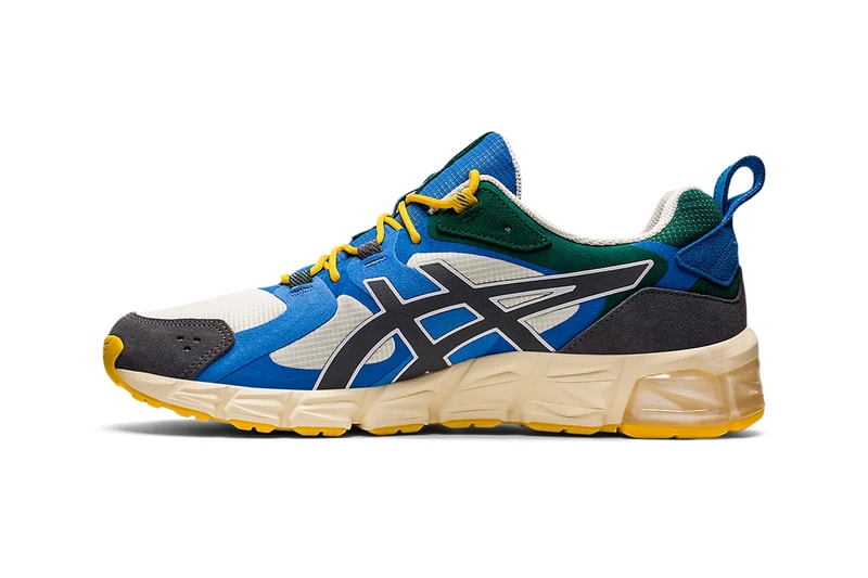 ballaholic asics gel quantum 180 cream metropolis white black blue green yellow 1201A398 250 official release date info photos price store list buying guide