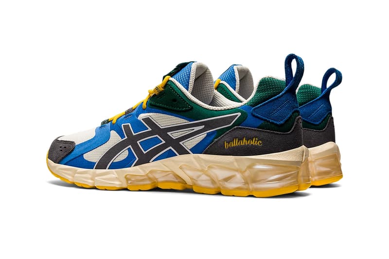 ballaholic asics gel quantum 180 cream metropolis white black blue green yellow 1201A398 250 official release date info photos price store list buying guide