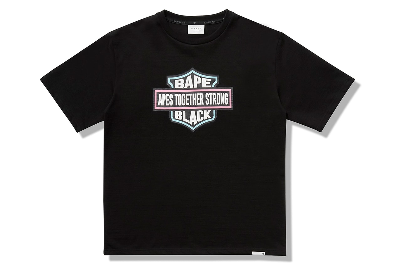 BAPE BLACK Biker spring summer 2021 a bathing ape bape japan sunset motorbike sterling silver dandy culture fashion streetwear grooming comb trench coat rider jacket t shirt 