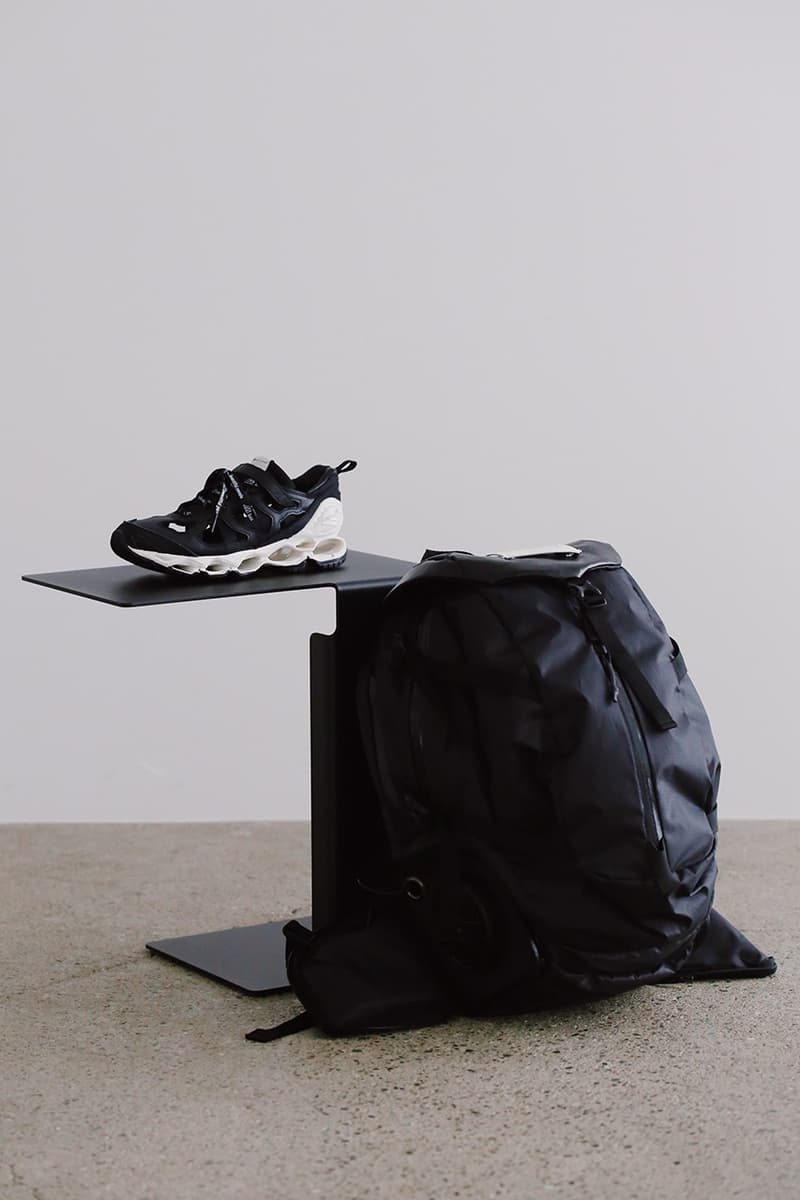 Hidenori Kumakiri beautiful people x mizuno collaboration sneaker infinity wave footwear CHRONO INX 9 backpack integrated fan japan japanese dover street market ginza