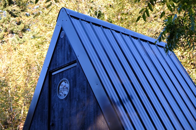 Bivvi Camp Towable Modular A-Frame Cabin outdoors tiny homes off the grid solar sustainability 