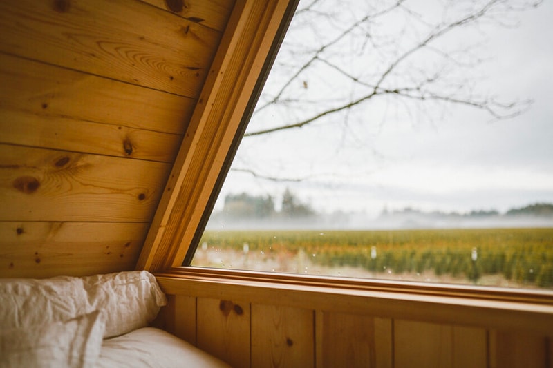 Bivvi Camp Towable Modular A-Frame Cabin outdoors tiny homes off the grid solar sustainability 
