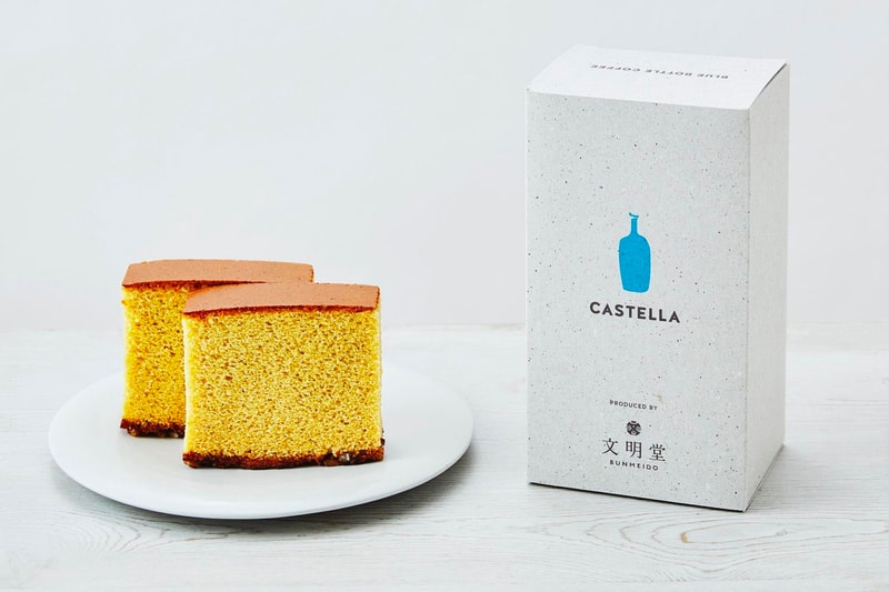BLUE BOTTLE COFFEE CASTELLA Bunmeido sponge cake cake cafe japan coffee traditional latte caffeine coffee design desserts 