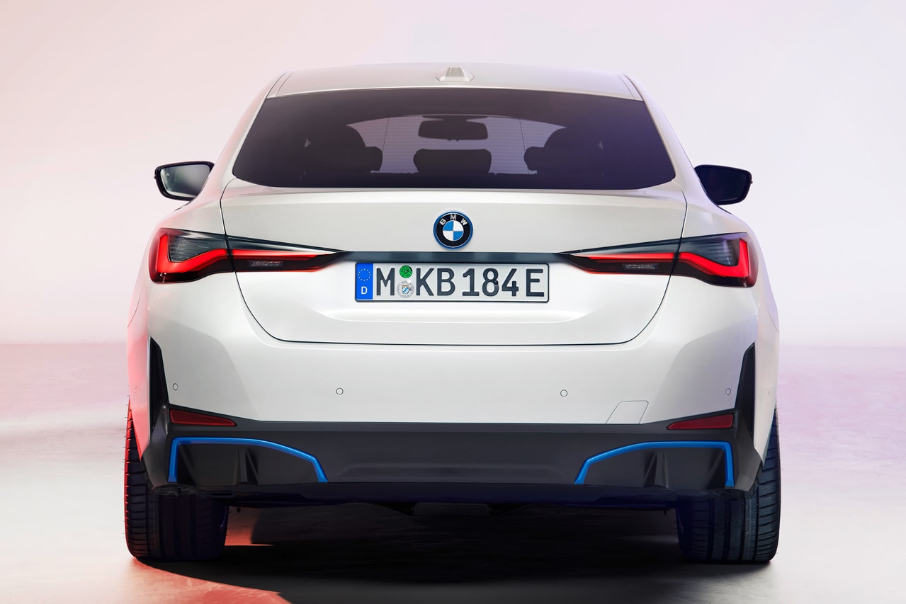 BMW i4 M Performance Model Revealed First Look Production Version BMW Group Annual Conference Gran Coupé Fully Electric Car Vehicle German Four Door EV Batteries Power Speed