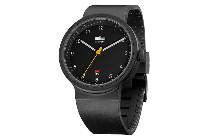 Braun Men's 40mm Automatic Watch with Black Rubber India | Ubuy