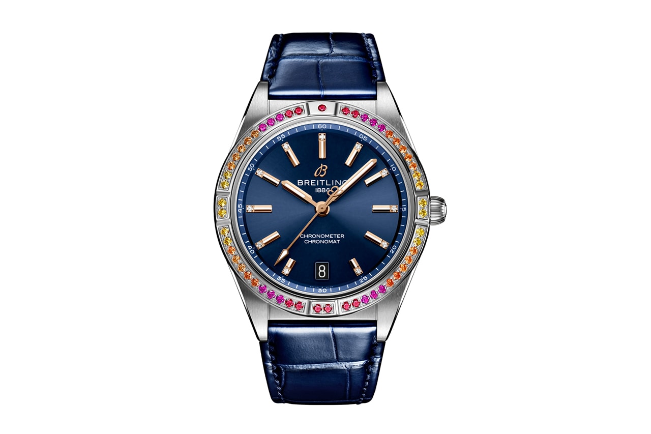 Breitling Launches Seasonal Trio of Brightly Colored Gem Set Chronomat Watches