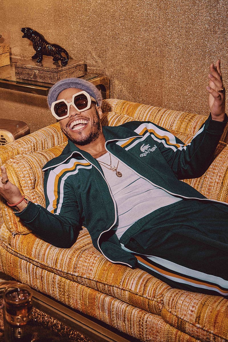 bruno mars lacoste ricky regal collection release date info store list buying guide photos price pop tracksuits shorts polo t shirts pants,slides and socks aviator sunglasses