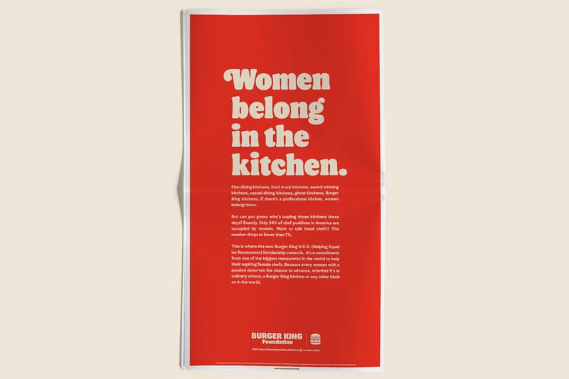 Burger King Apologizes for Saying 'Women Belong in the Kitchen'