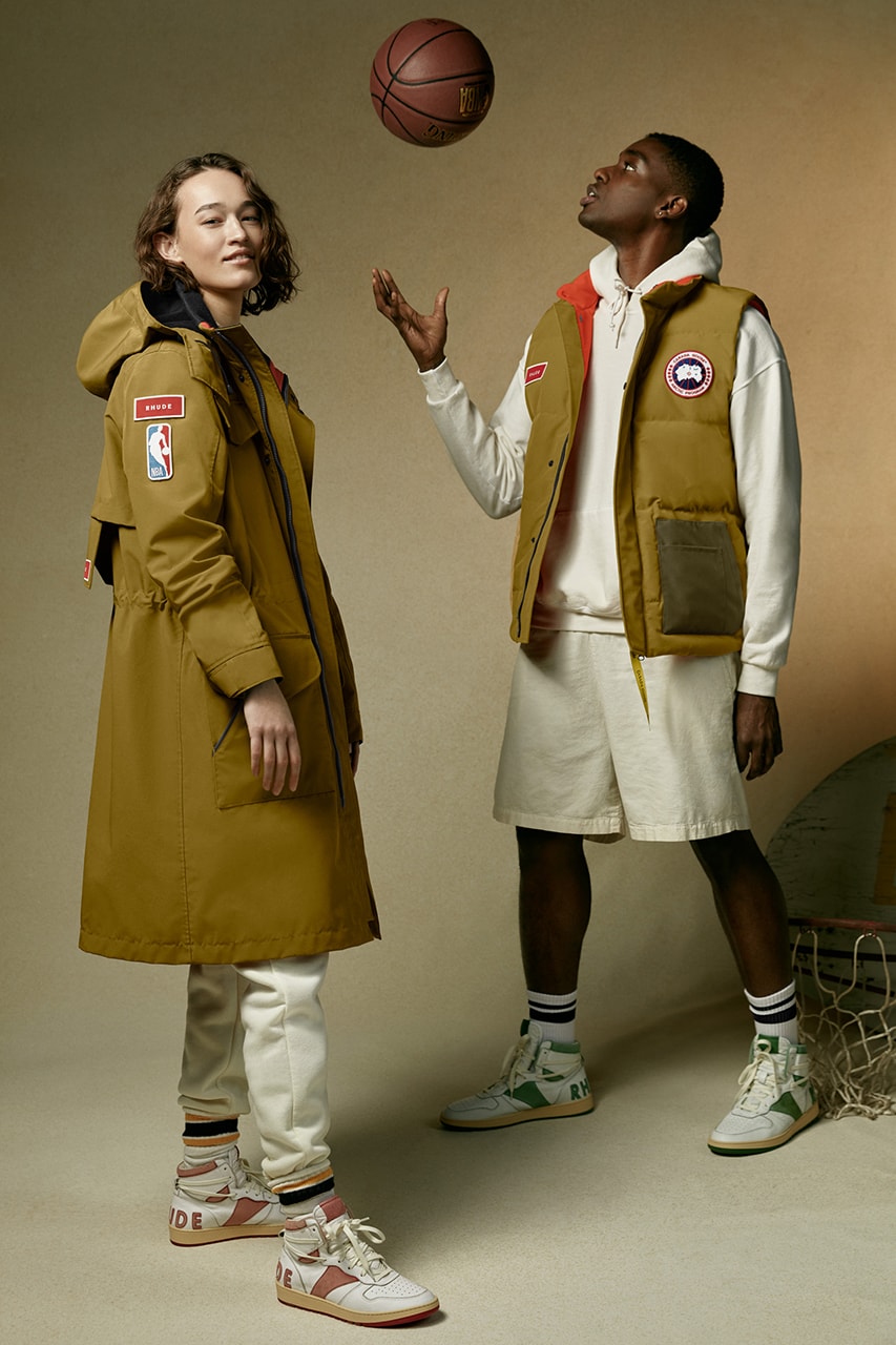 canada goose rhude nba outerwear collection hooded jacket puffer vest release info date price store list buying guide 