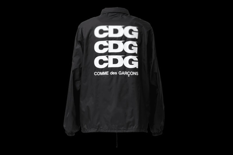 COMME des GARÇONS CDG Reversible Coaches jacket Staff Coat colorway release date info buy logo fleece play dover street market dsm