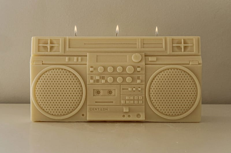 cent.ldn Crafts a JVC RC M90 Boombox Candle