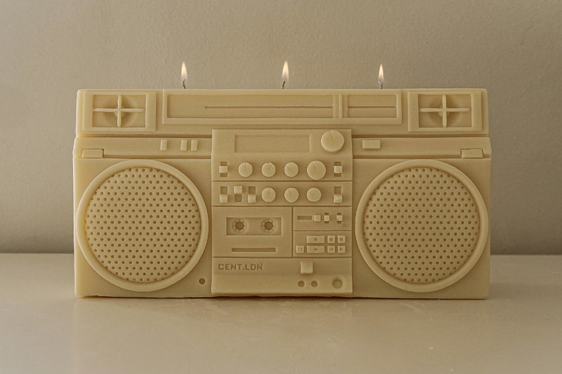 cent.ldn JVC RC M90 Boombox CANDLE release beastie boys ll cool j LL Cool J audio tapes cassettes music '90s '80s candles home decor style 