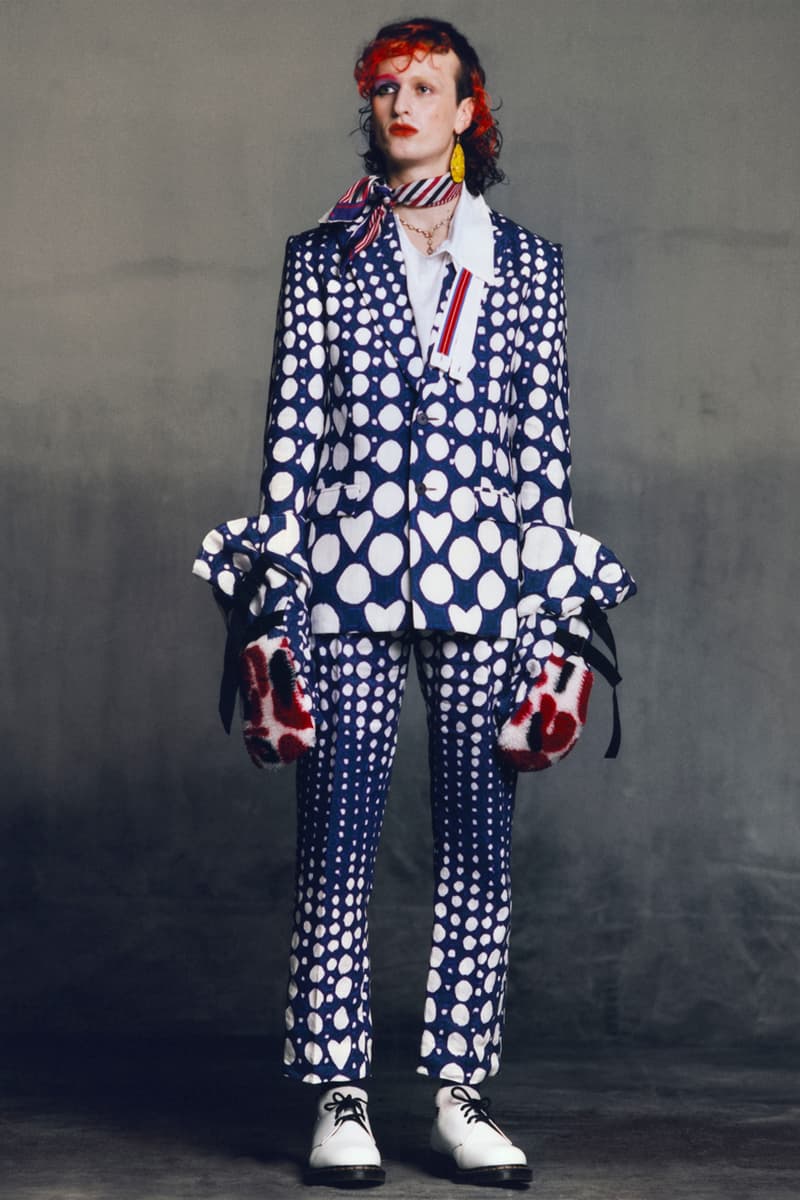 Charles Jeffrey LOVERBOY Fall/Winter 2021 Collection "Gloom" Scottish-London Based Emerging Designer Runway Fashion Week FW21 Genderless Androgynous Clothing Garments Accessories Paint Vintage Reworked Experimental 