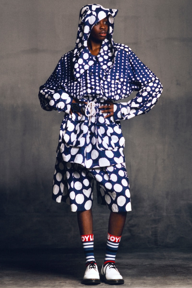 Charles Jeffrey LOVERBOY Fall/Winter 2021 Collection "Gloom" Scottish-London Based Emerging Designer Runway Fashion Week FW21 Genderless Androgynous Clothing Garments Accessories Paint Vintage Reworked Experimental 