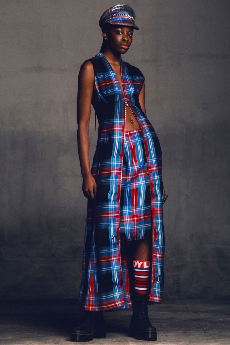 Charles Jeffrey LOVERBOY Fall/Winter 2021 Collection "Gloom" Scottish-London Based Emerging Designer Runway Fashion Week FW21 Genderless Androgynous Clothing Garments Accessories Paint Vintage Reworked Experimental 
